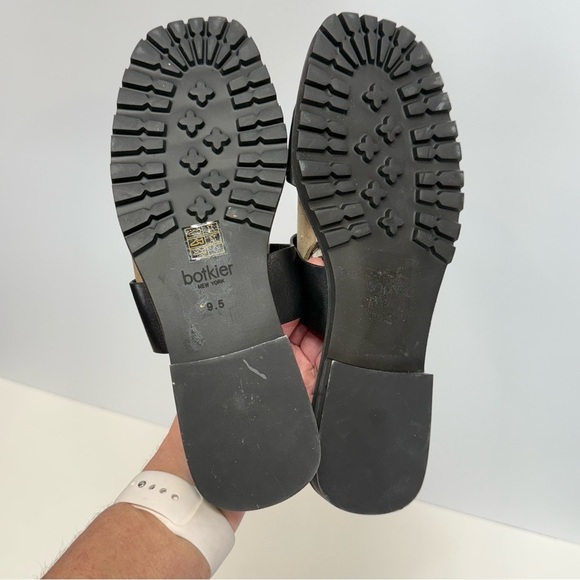 BOTKIER Black MOIRA flat 2 strap slide sandals size 9.5. - Picture 9 of 9